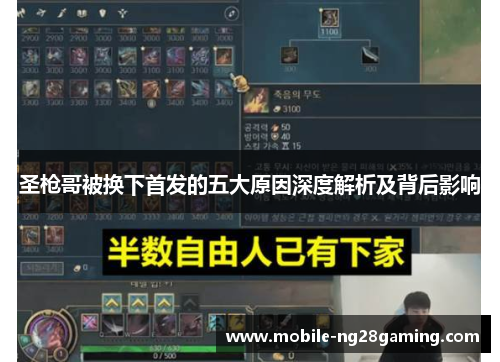 圣枪哥被换下首发的五大原因深度解析及背后影响