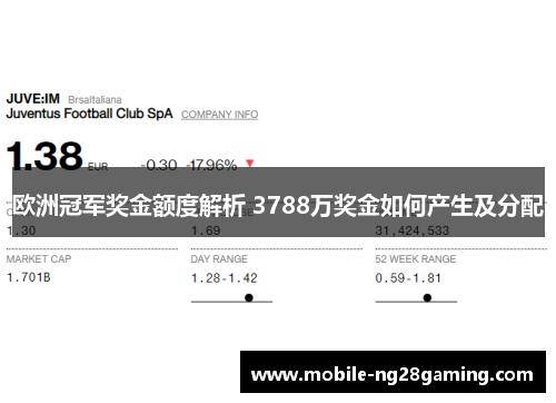 欧洲冠军奖金额度解析 3788万奖金如何产生及分配