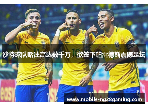 沙特球队赌注高达数千万，欲签下帕雷德斯震撼足坛