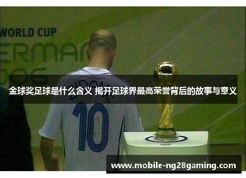 金球奖足球是什么含义 揭开足球界最高荣誉背后的故事与意义 金球奖足球是什么含义 揭开足球界最高荣誉背后的故事与意义